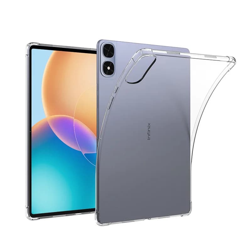 Funda for Infinix XPad Edge 13.2" 2026 Tablet Case Shockproof Airbags e-Book Protective Shell-Transparent TPU Back Cover