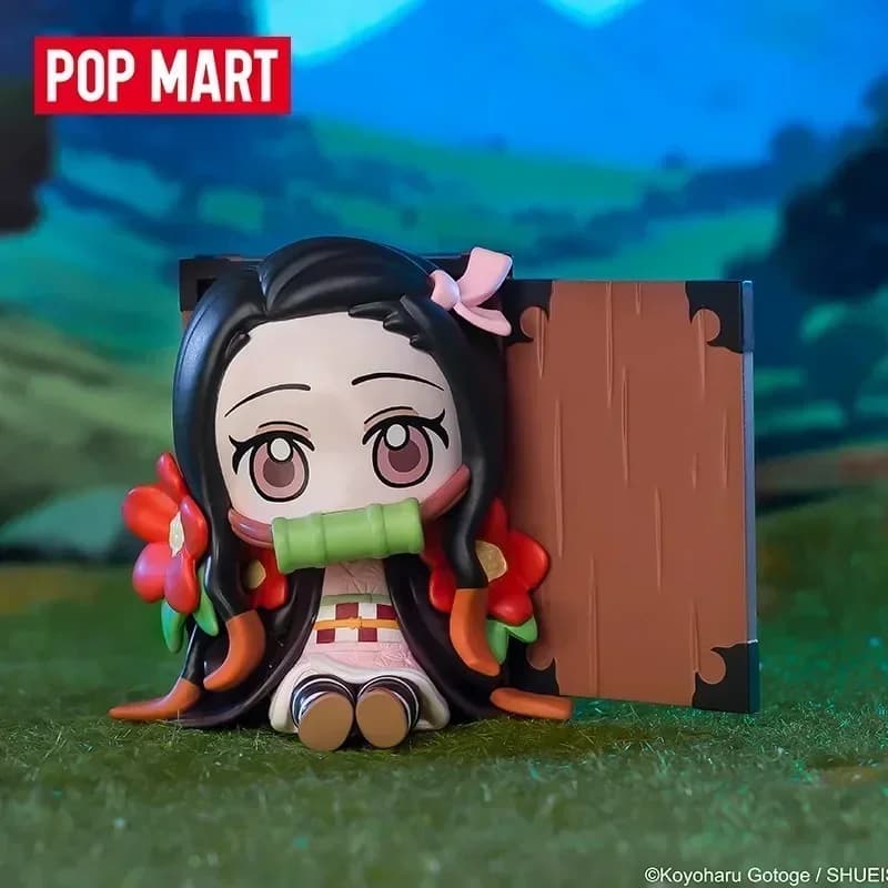 POP MART Demon Slayer Birth Flower Series Blind Box Guess Bag Decorazione del desktop Modello carino Regalo Ragazza Blind Bag Toys