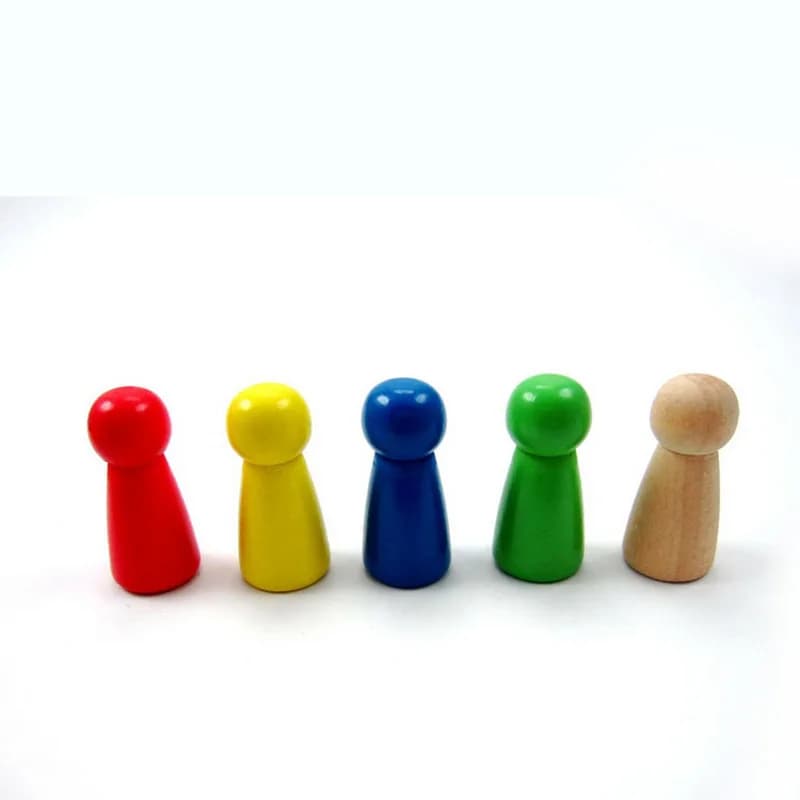 50 Pz/set Pezzi Degli Scacchi Gioco Da Tavolo Gioco di Accessori In Legno Pawn/Scacchi Pezzi di Carta Per Gioco da Tavolo e Altri Giochi Accessori