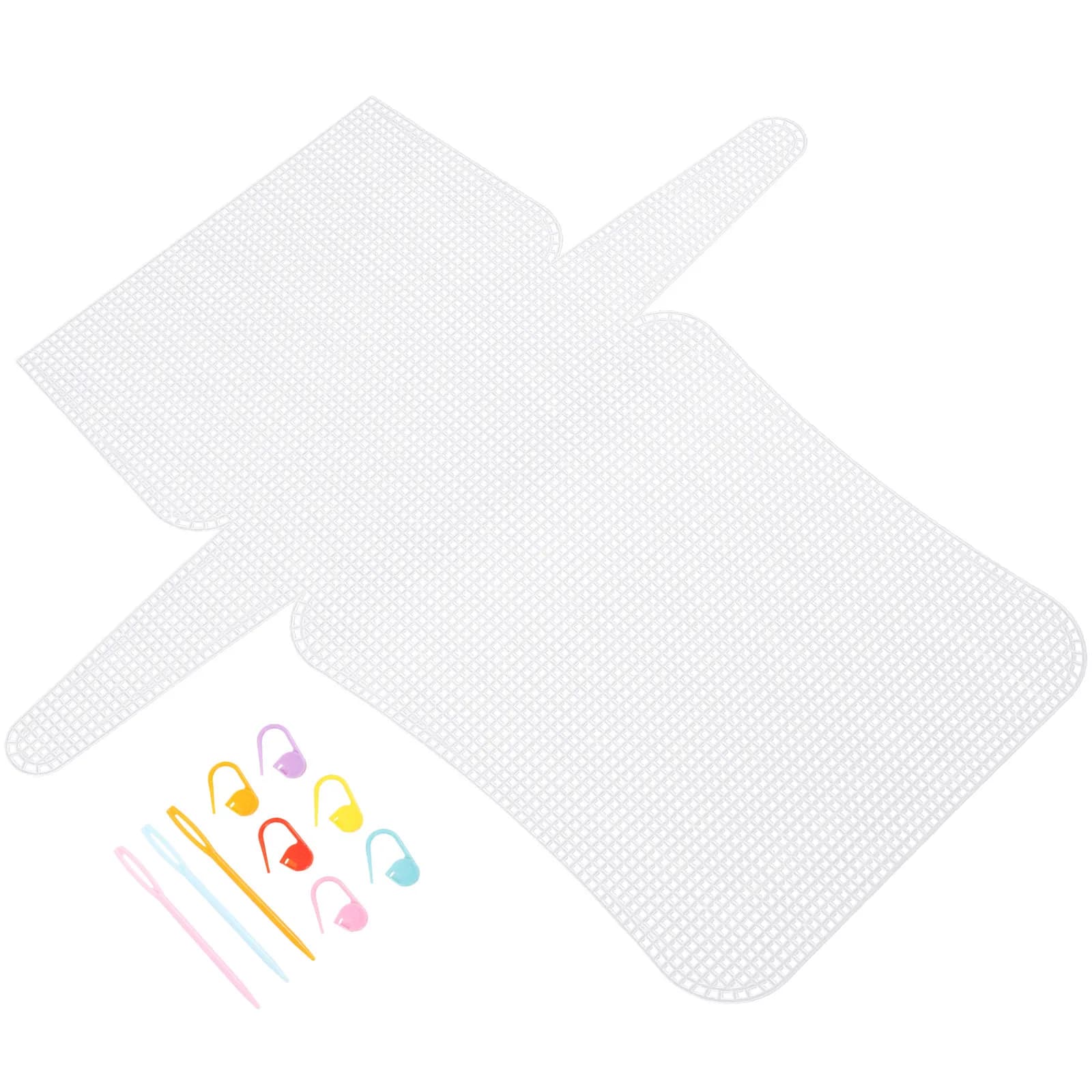 Set of 1 Foglio di Tela in Rete di Plastica per Borse Fai-da-Te, Accessori per Creazione di Borse, Materiali per Punto Croce, Kit per Realizzazione di Borse in Rete di Plastica
