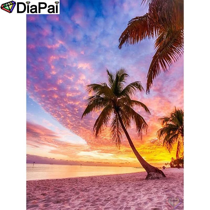 DIAPAI 100% Full Square/Round Drill 5D DIY Diamond Painting "Light seaside" Diamond Embroidery Cross Stitch 3D Decor A20374