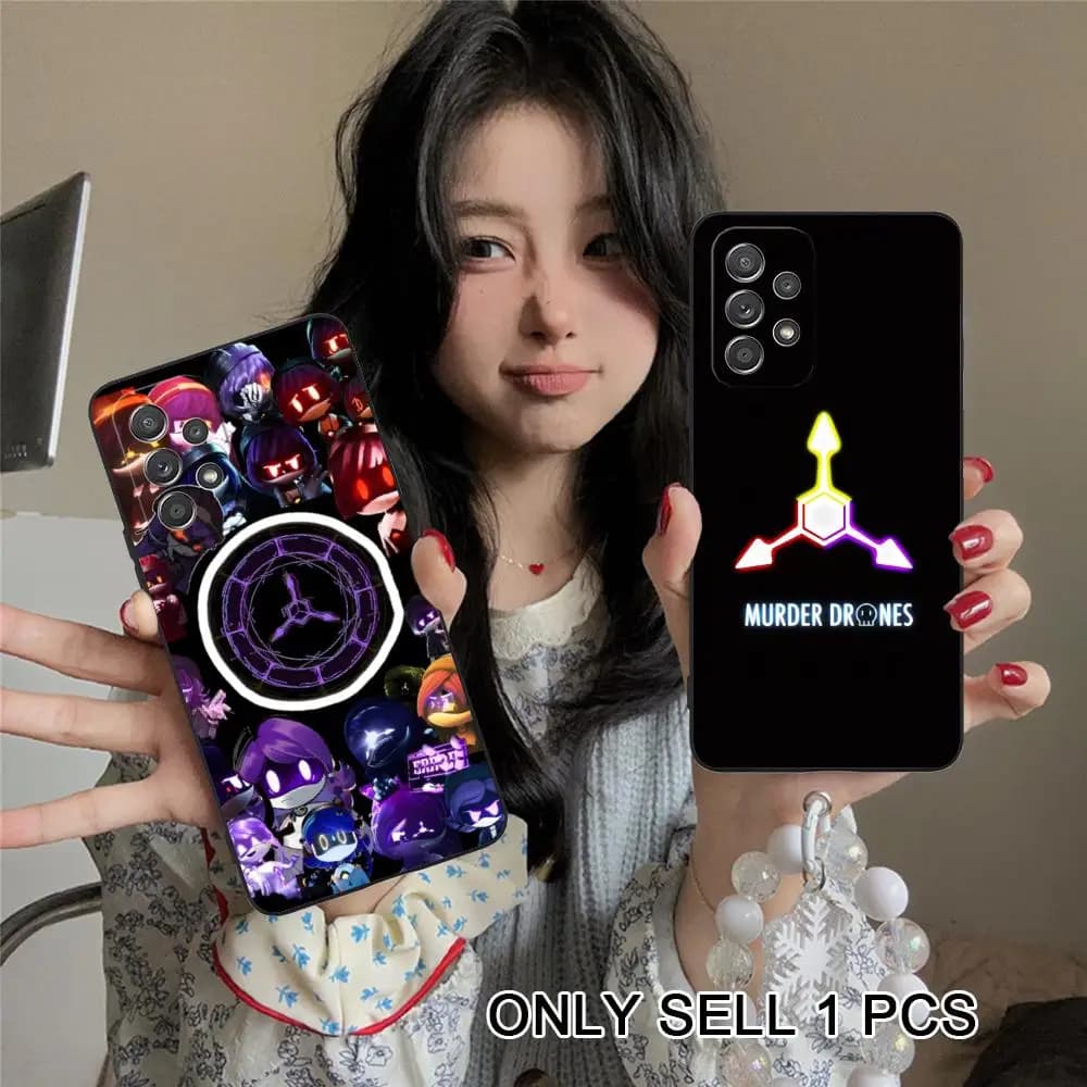 Custodia per telefono Murder Drones per Samsung Galaxy A57 56 55 54 53 52 51 37 36 35 34 33 32 31 5G, Cover morbida in TPU antiurto