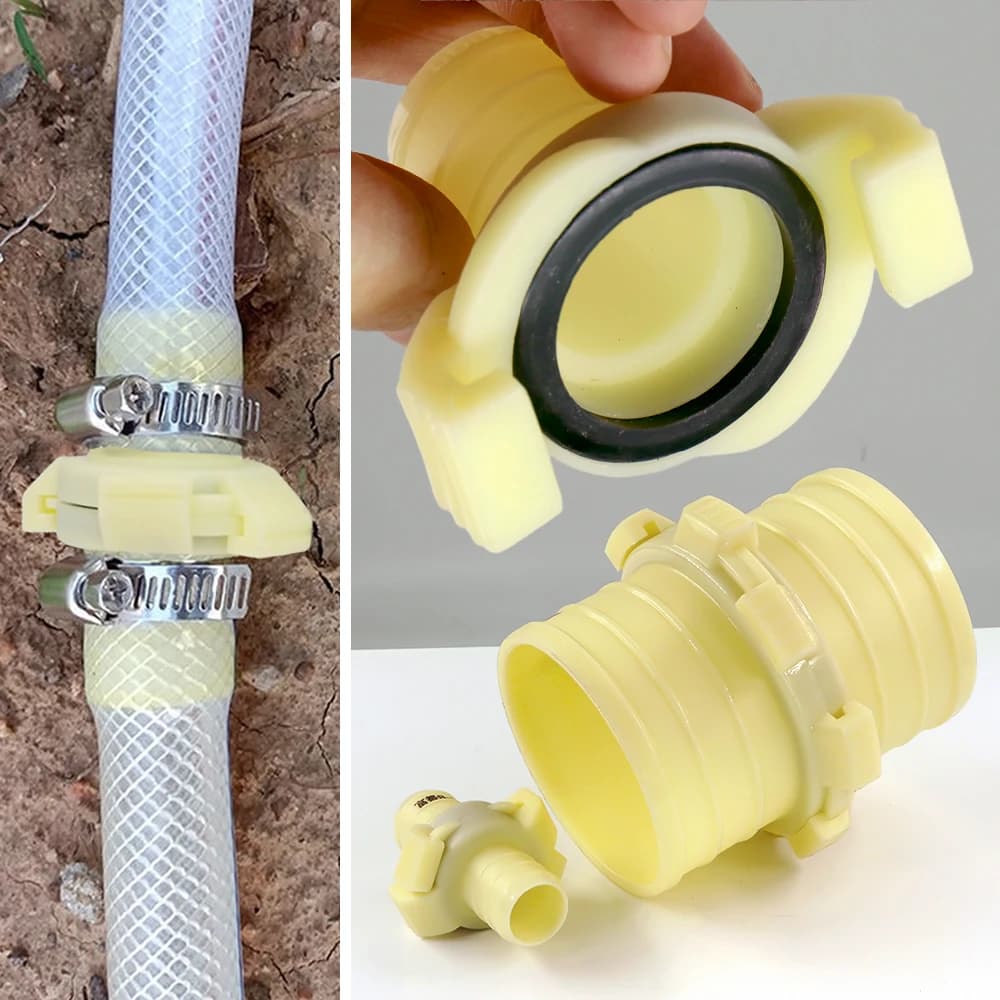 25/32/38/50mm Adattatore per tubo di irrigazione da giardino in plastica ABS Connettore rapido Agricoltura Tubo di irrigazione Tubo Collegare Riparazione Giunzione