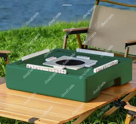 Mahjong tiles Mini automatic small mahjong machine Outdoor portable small automatic silent mahjong machine Portable camping
