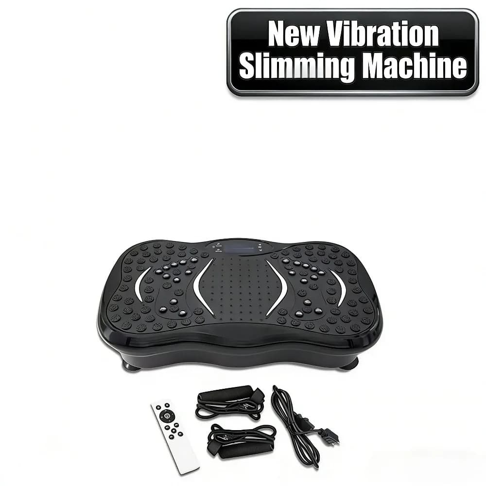 Pedal Vibrant for Exercises, Linphatic Weight Loss Equipment, Domestic Training Machine with Remote Control and Resistance Bands