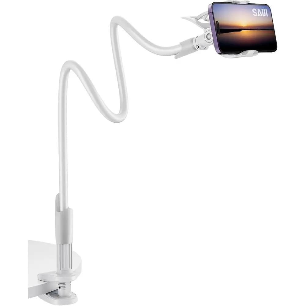 Supporto per cellulare Goosek, morsetto universale flessibile a braccio lungo per smartphone, supporto per monitor neonato o stand per cellulare da 4-7 pollici