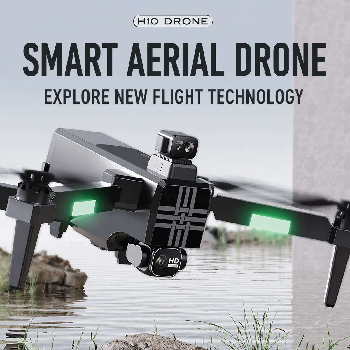 H10 GPS Drone 3-Axis Gimbal Professional HD Dual Camera Aerial Optional Obstacle Avoidance Brushless Optical Flow RC Quadcopter