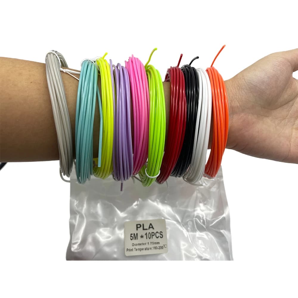 New 3D printed accessories Children's pen set 50M/100M/200M 3D printing materials for 3D pens Diameter 1.75 mm ABS PLA PCL Filament