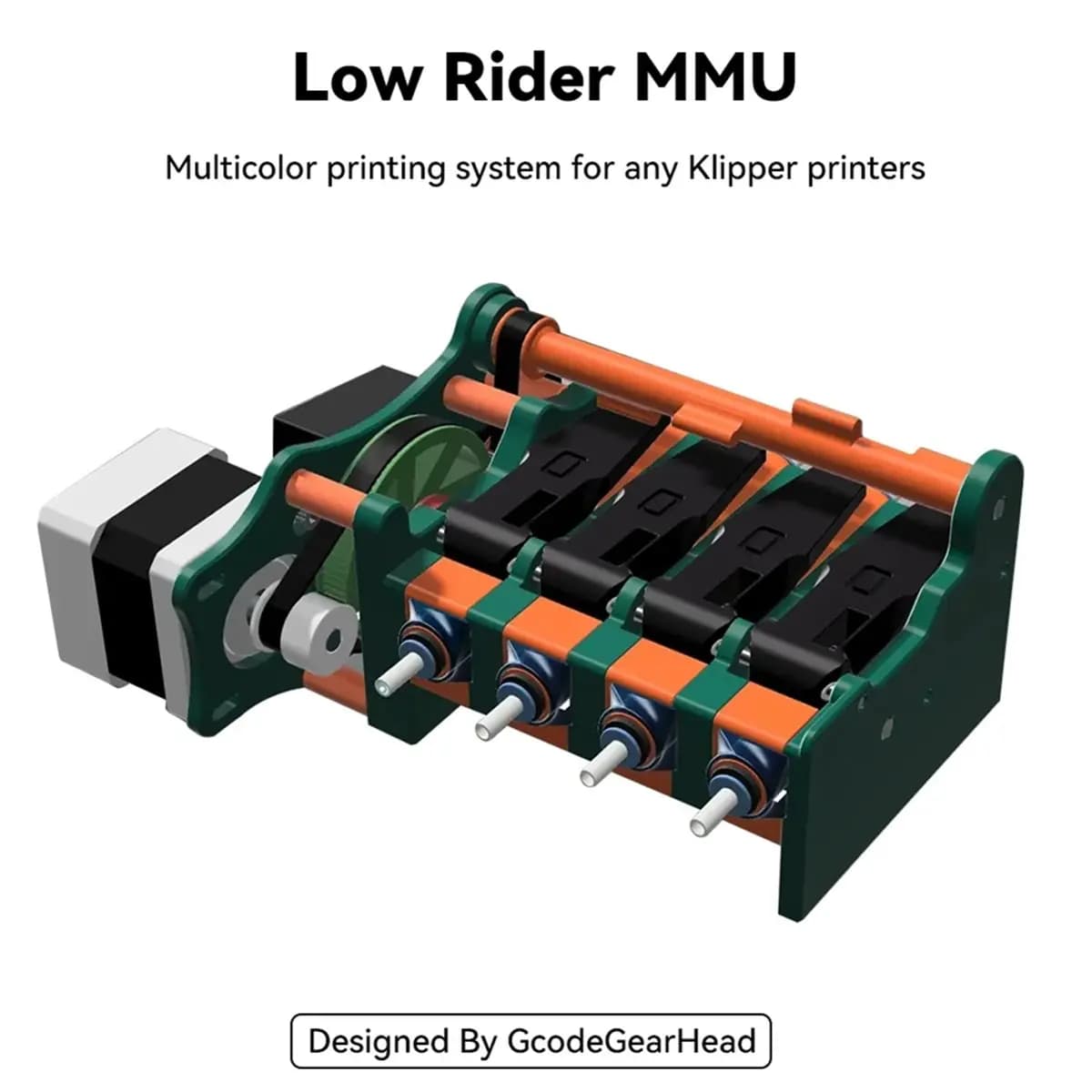 New MMU Low Rider 2026 Kit for Multi-Material Printing, 3D Printing System Updated for Any 3D Printer Klipper SV08, Plug USA