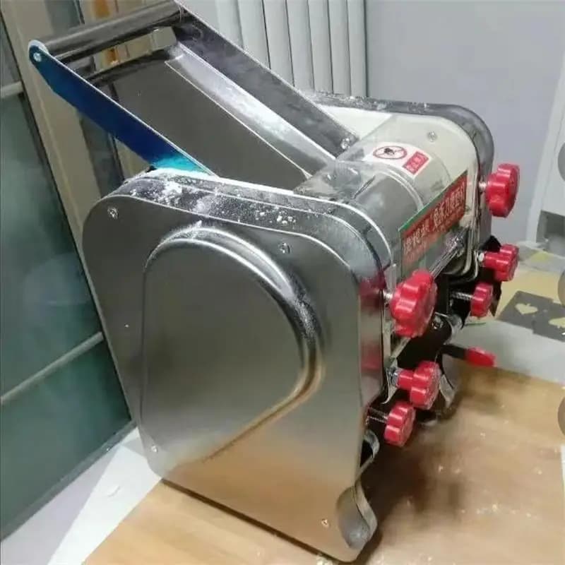 Electric Noodle Press Machine, Stainless Steel Dough Roller Kneader for Pasta & Dumpling Skin Making