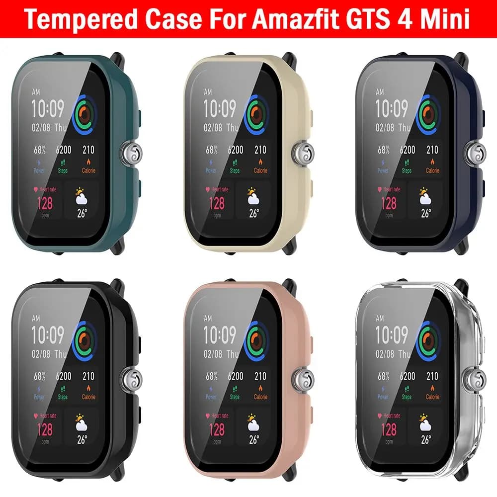 Accessori Guscio protettivo Custodia protettiva per PC Custodia protettiva per schermo temperato per Amazfit GTS 4 Mini