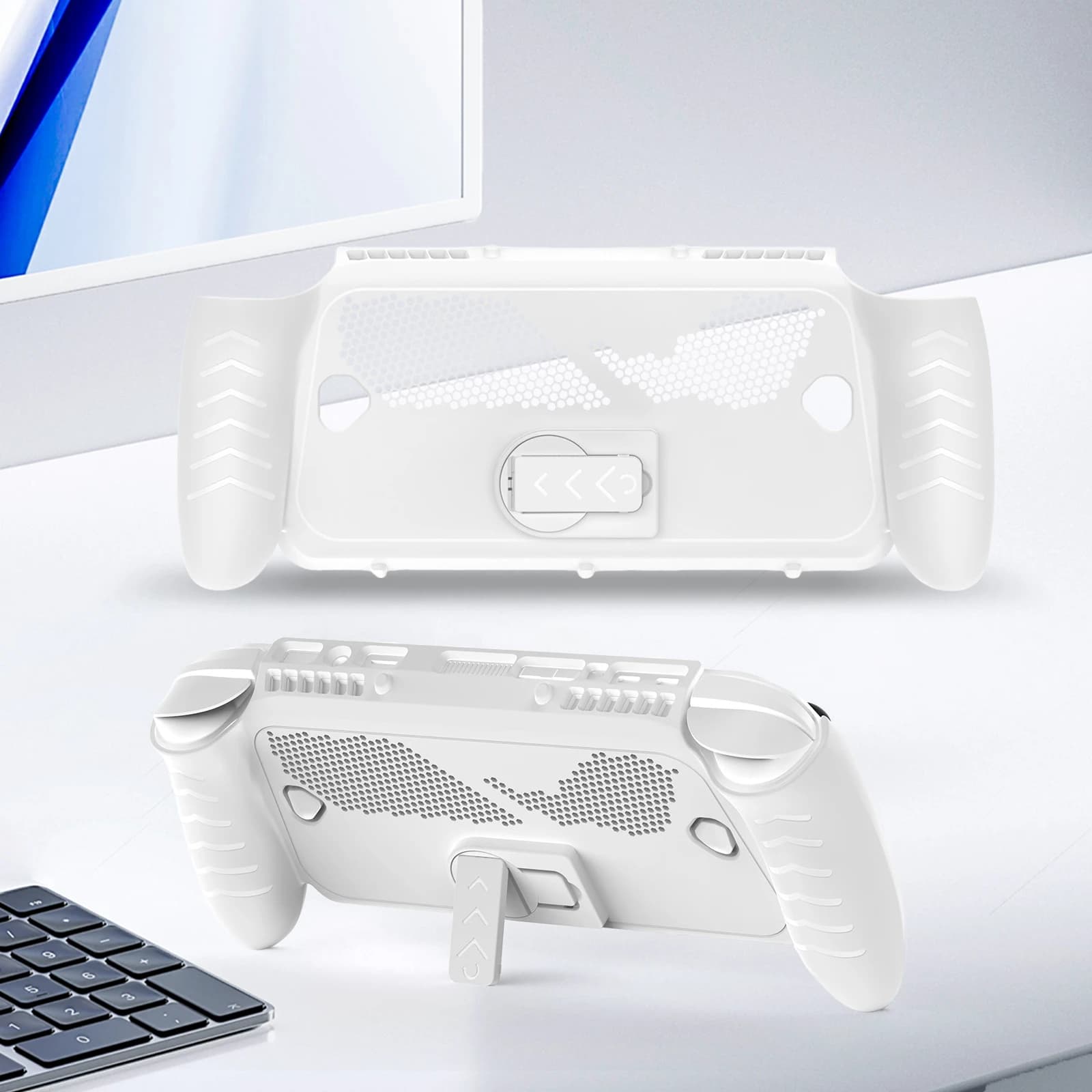 Custodia Protettiva Anti-Graffio per ROG XBOX Ally/XBOX Ally X con Cover Superiore e Supporto Regolabile, Accessori Gaming Anti-Sudore