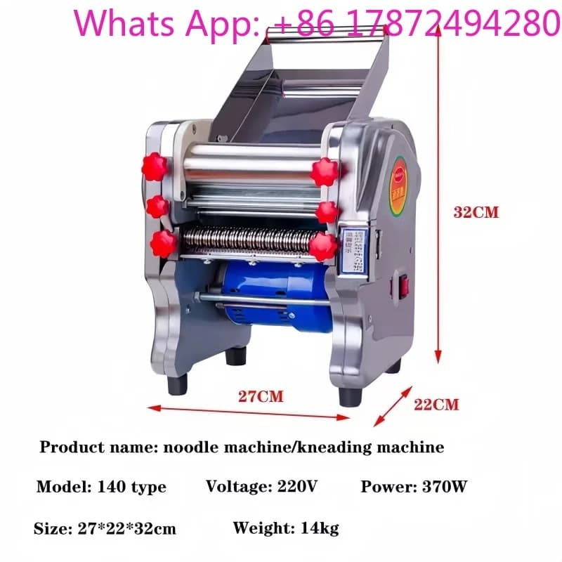 Commercia Domestic Electric Noodle Pressing Machine Stainless Steel Pasta Maker Multifunctional Noodle Rolling-Maker