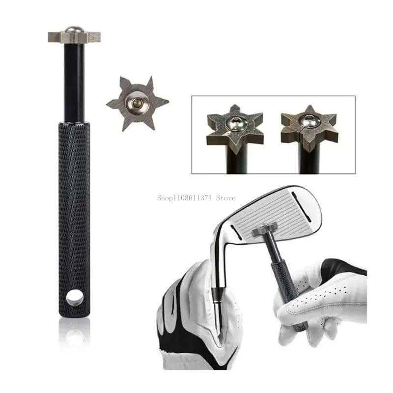 Set per pulizia delle da golf Asciugamano da golf Spazzola da golf Indicatore pieghevole e strumento del da