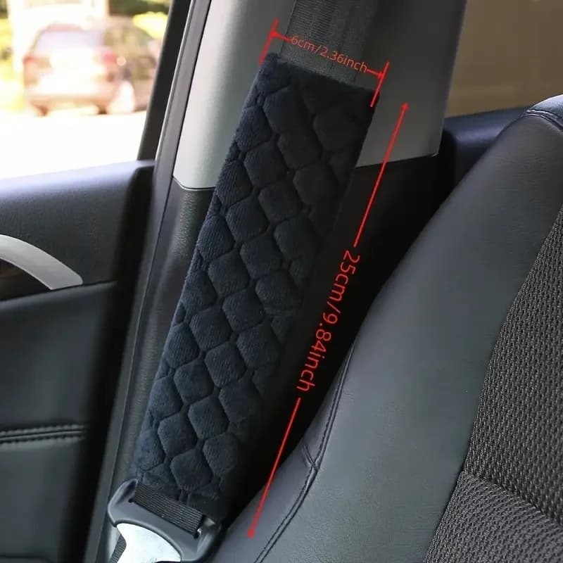 2 pcs of seatbelts for general motors Seat protectors for safety belts in plush Interior accessories for car