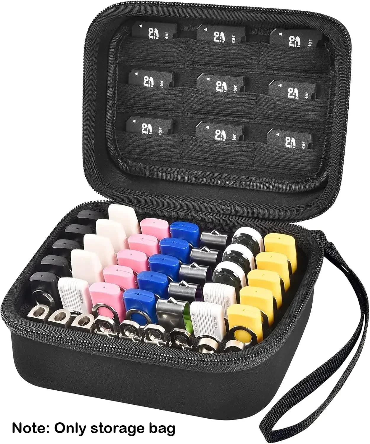 Custodia per chiavetta USB, porta chiavette USB, porta schede di memoria SD SDXC SDHC, borsa porta accessori elettronici per SanDisk