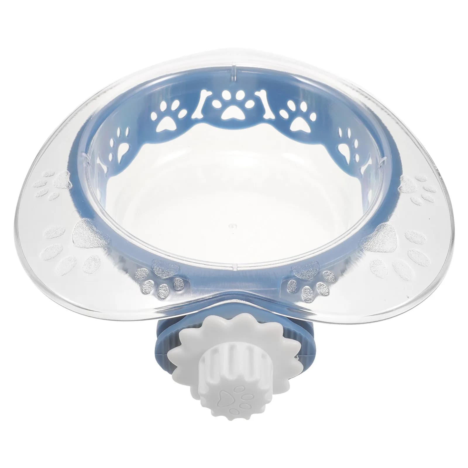 Large Heart Shaped Pet Feeder for Dogs Cats Hanging Bowl No Spill Design Plastic Food Water Dish for Kennel Use