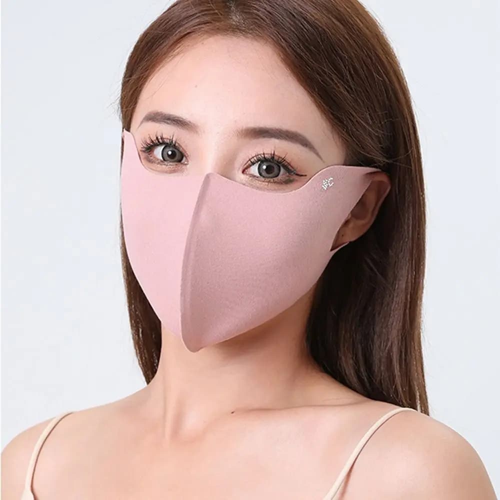 Breathable Sunscreen Face Scarf Ice Silk Mask Face Mask Summer Face Cover Eye Protection Sunscreen Veil Face Gini Mask Hiking