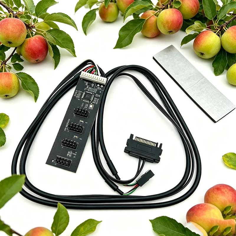 NUOVO Splitter USB 2.0 a 9 Pin con Cavo di Alimentazione SATA, Hub USB Interno a 9 Pin, Connettore Splitter USB 2.0 per Scheda Madre