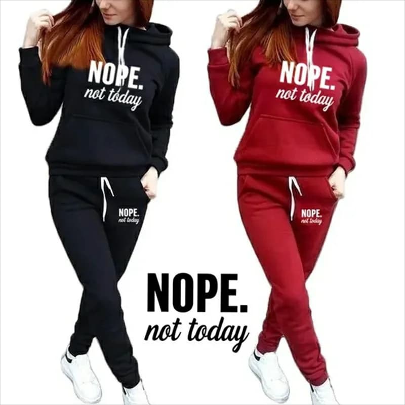Women's sportswear sportswear jogging clothing casual sportswear women's hoodies sweatshirt with hood + sportswear