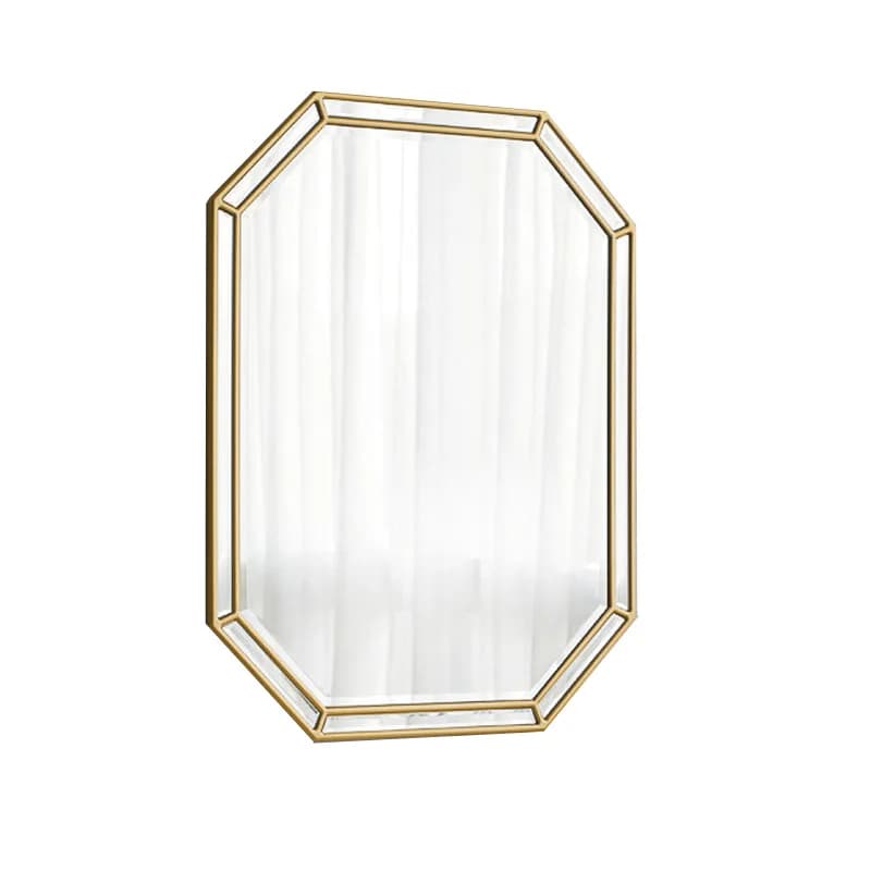 New Chinese Cosmetic Mirror Nordic Wall-mounted Toilet Bathroom Mirror Porch Decorative Mirror
