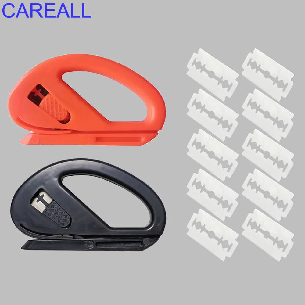 CAREALL Cutter di Sicurezza per Vinile, Pellicola in Fibra di Carbonio, Coltello Multiuso Zippy Snitty, Strumento per Taglio Pellicole Oscuranti Finestre, Decalcomanie e Carta da Parati