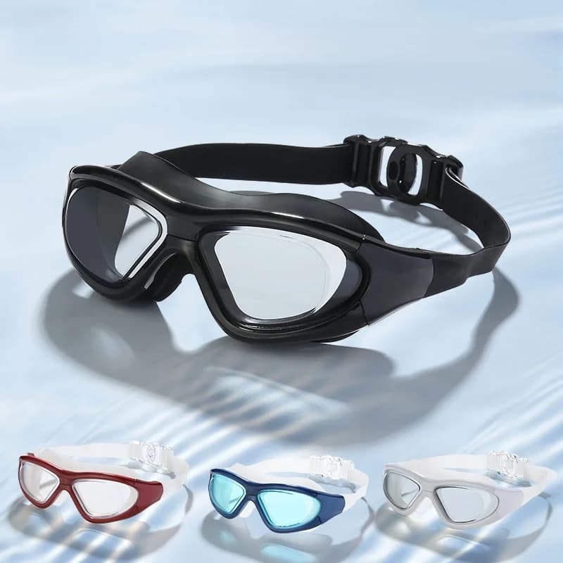 Waterproof Swimwear with Large Montature, Competitive Level Diving Glasses for Men and Women, Fashion Swimming Eyes