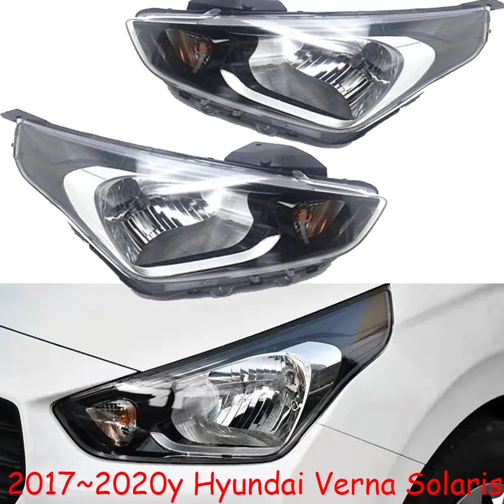 1 Pezzo Faro Anteriore per Paraurti Auto Hyundai Verna 2017~2019, Accessori Auto, Faro e Fendinebbia per Hyundai Verna
