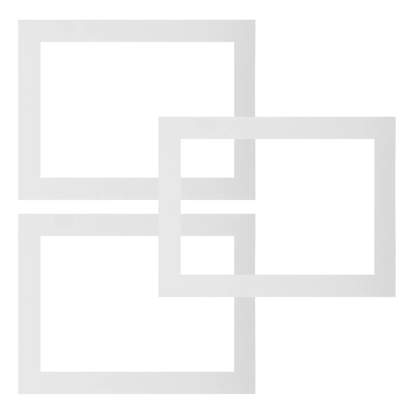 3 set di cornici per quadri in carta, supporti per esposizione artistica, cornici in cartone A4, leggere, facili da installare, per disegni