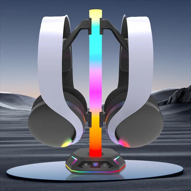 -FDDT Supporto per cuffie per interruttore Supporto per gamepad Supporto per luce per cuffie per interruttore Supporto per gamepad con luce