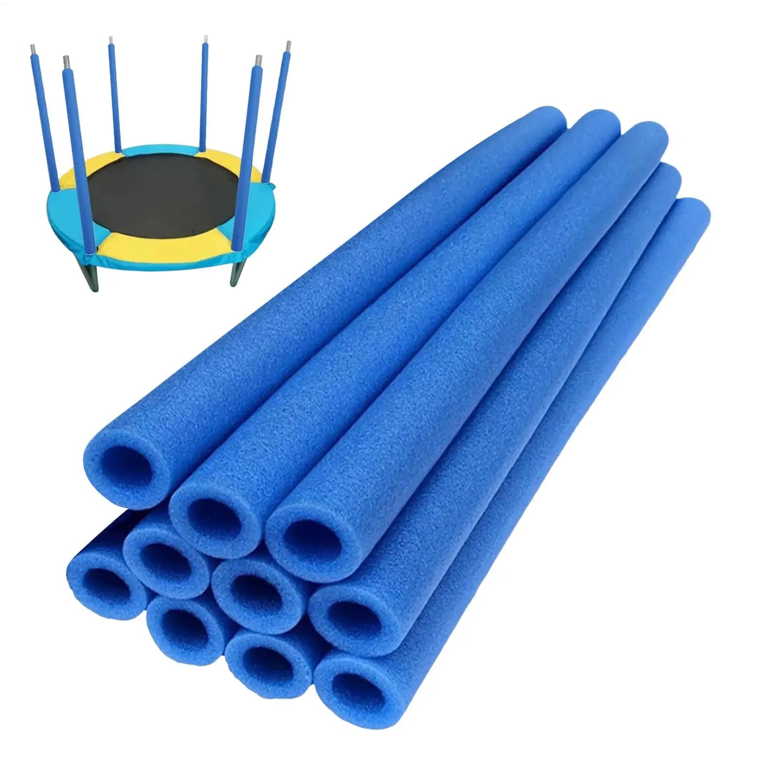 10pcs Trampoline Pole Protector Trampoline Pole Foam Sleeve Tubes Pad Replacement Sturdy Secure Fit for Safe Outdoor Accessories