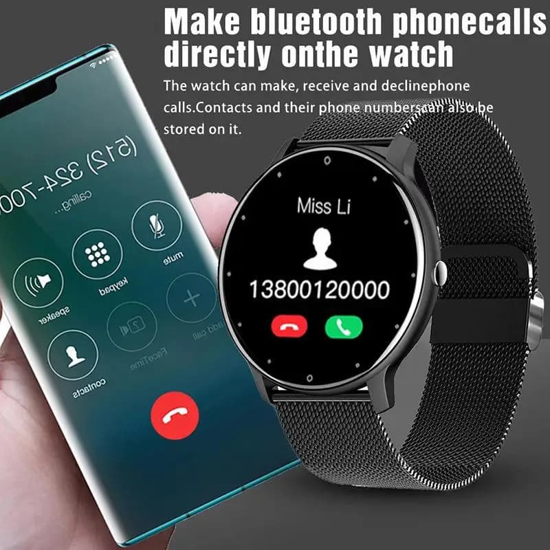 Astuto Della Vigilanza Delle Donne Degli Uomini Full Touch Screen Bluetooth 5.2 Chiamata Orologi Impermeabili Sport Fitness Tracker Fabbrica IP67 2026 Nuovo