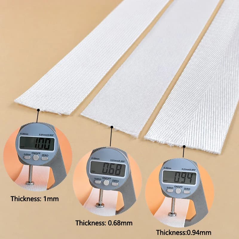 Nastro in nylon bianco da 5/10/20 metri, larghezza 20/25/32/38/50 mm, per zaini, decorazioni per vestiti, nastro da cucito, passamaneria, accessori.