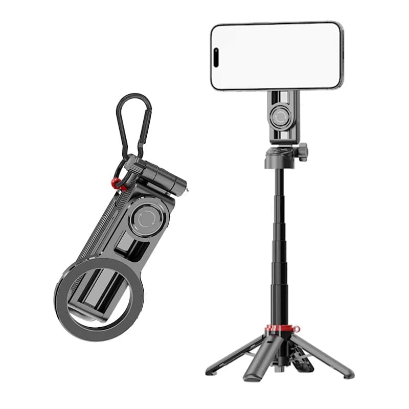F08 Asta Selfie Telescopica Magnetica Portatile con Zoom e Rotazione a 360° ° Supporto Universale Girevole per iPhone 17 16 15 14 13 12 11 Samsung da Viaggio