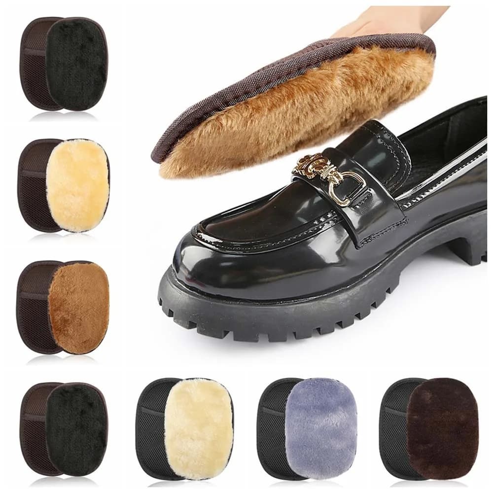 Strumento per la pulizia delle scarpe Guanti lucidi in peluche Borsa per risparmiare manodopera Spazzole in pelle Spazzola per la cura delle scarpe Pulisci la cura delle scarpe in tessuto a rete