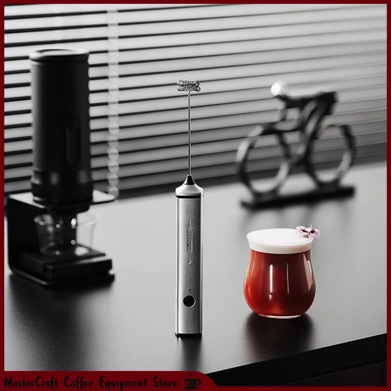 MHW-3BOMBER Handheld Milk Frother Electric Coffee Foam Maker Stirrer Barista Tool for Home and Office