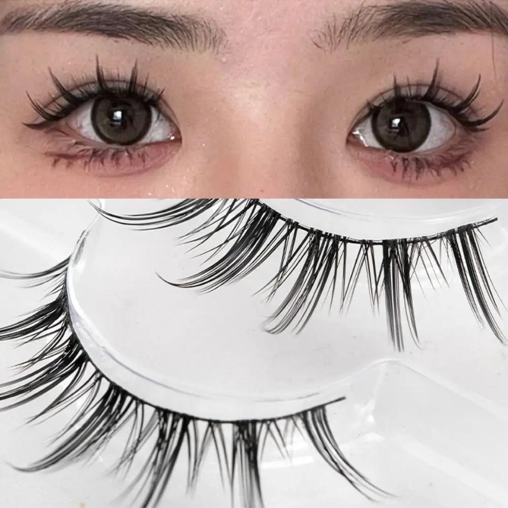 8 Pairs Grafting Natural Look Little Devil Full Strip Lashes Dense Curled False Eyelashes DIY Soft Eye Lashes Makeup