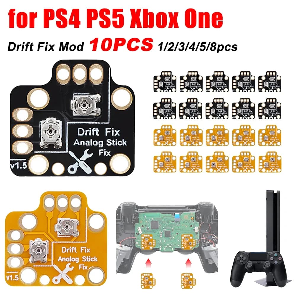 1-10 pz universale Gamepad Joystick Drift Repair Board Controller analogico Thumb Stick Drift Fix Mod per PS4 PS5 Xbox One Board