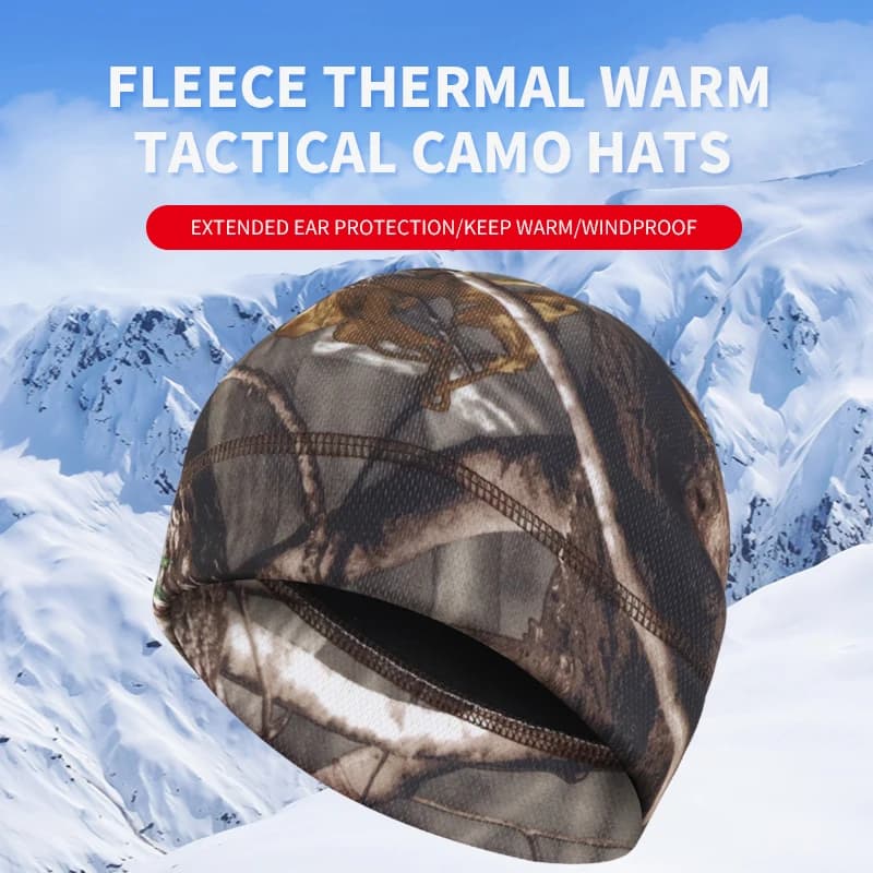 Uomo Donna Inverno Outdoor Pile Orologio Berretto Antivento Berretti da trekking Esercito Militare Tattico Beanie Cappello Inverno Skull Cap Caccia Cap