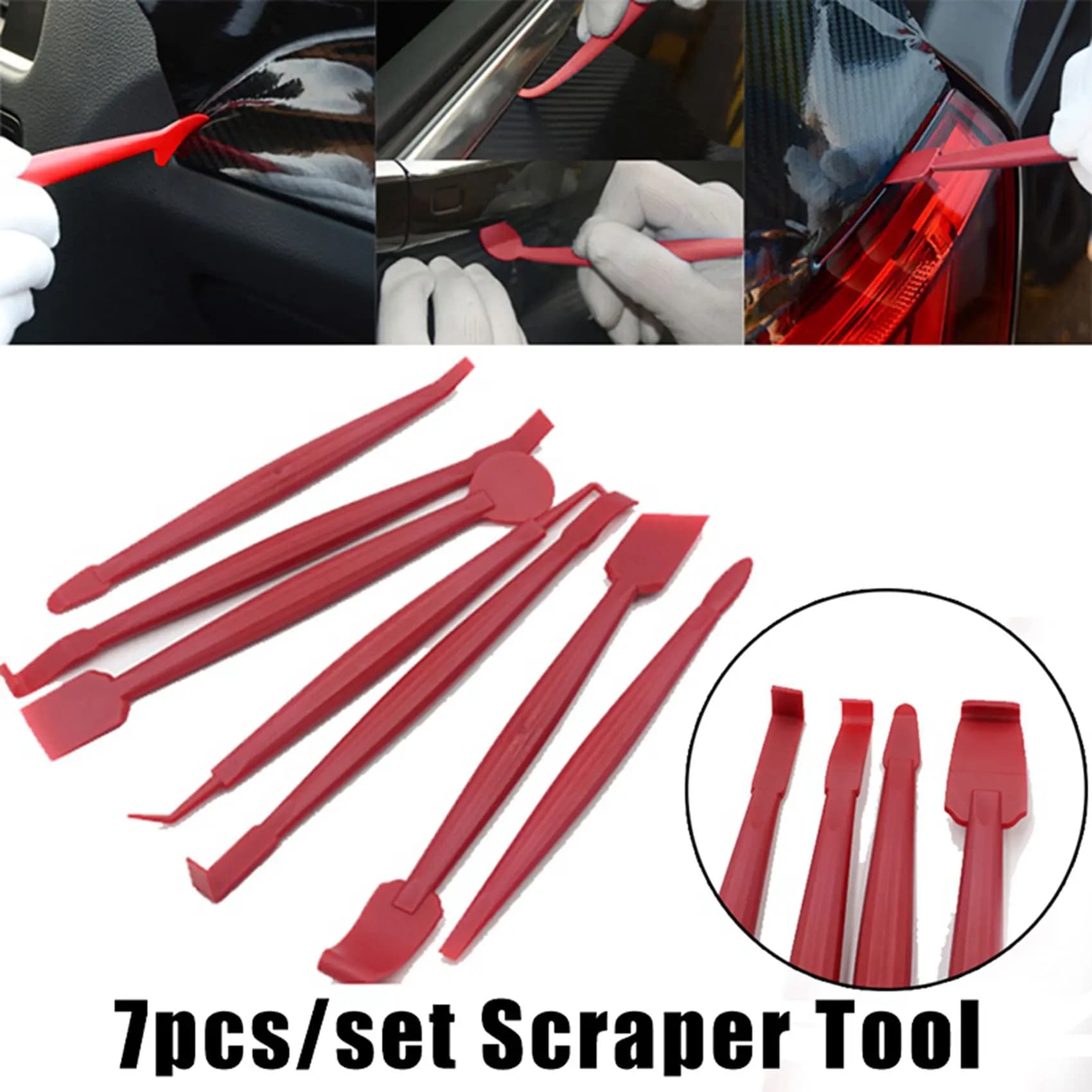 14 pezzi adesivo per auto pellicola avvolgente in vinile raschietto raschietto strumenti adesivi per auto kit di installazione coltello da taglio
