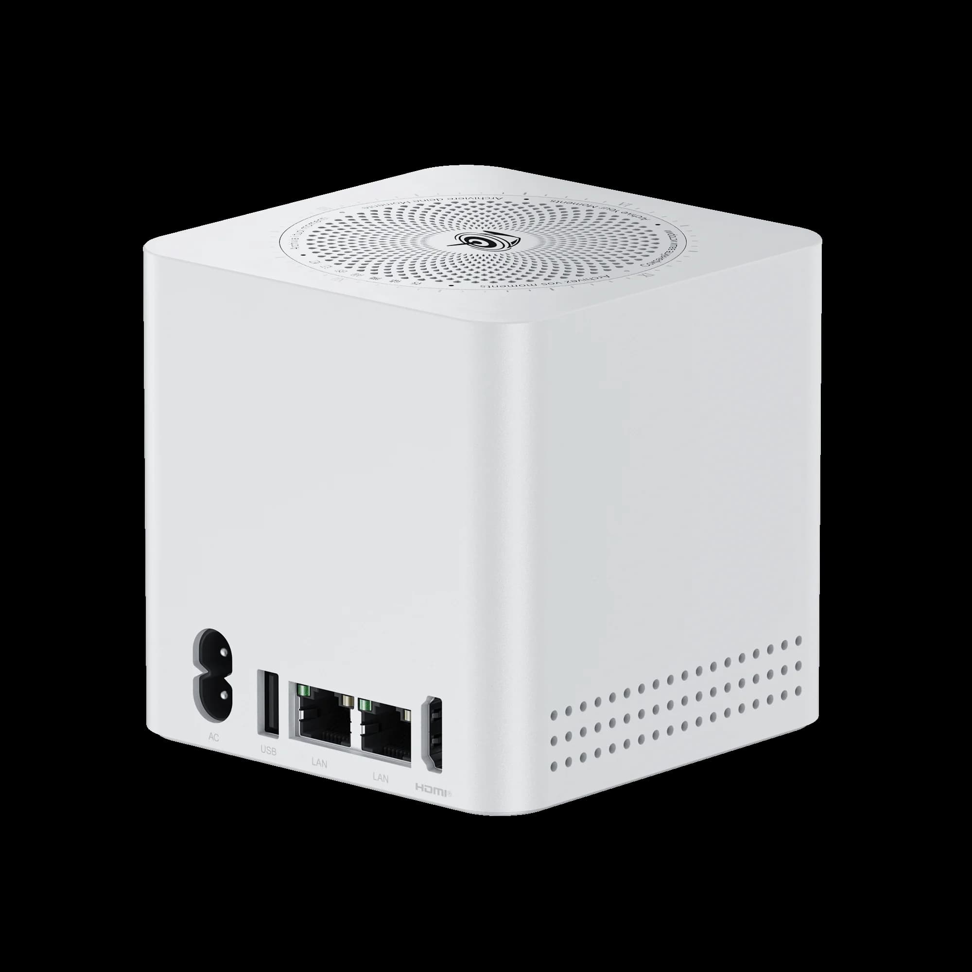 2025-ME Mini 6 slot Archiviazione domestica NAS Mini PC N150 CPU 12 GB LPDDR5 64G EMMC 2TB SSD USB Tipo C 2.5G RJ45 Router morbido