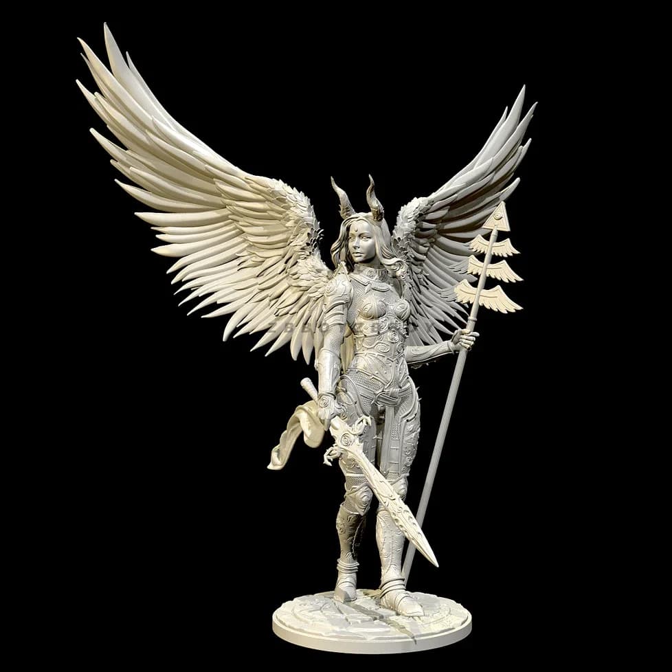 L'altezza dell'uomo 38mm 50mm 75mm 90mm Kit modello in resina figura bellezza incolora e stampa 3D autoassemblata TD-7116/3D