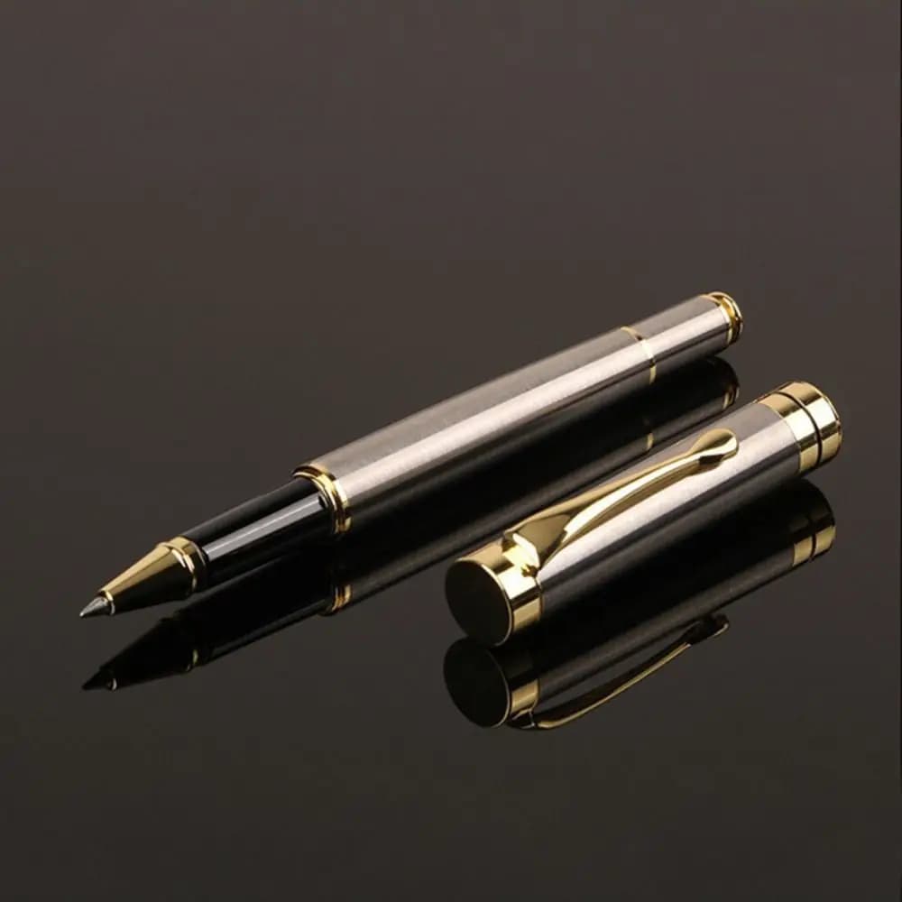 Smooth Writing Metal Ballpoint Pen Heavy-Weight Gift Stationery Writing Pen Replaceable Refill Gel Pen School Office