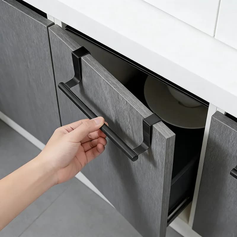 Gancio appendi asciugamani in acciaio inossidabile da parete, senza foratura, per cucina e bagno, installazione senza attrezzi, accessorio per l'organizzazione domestica