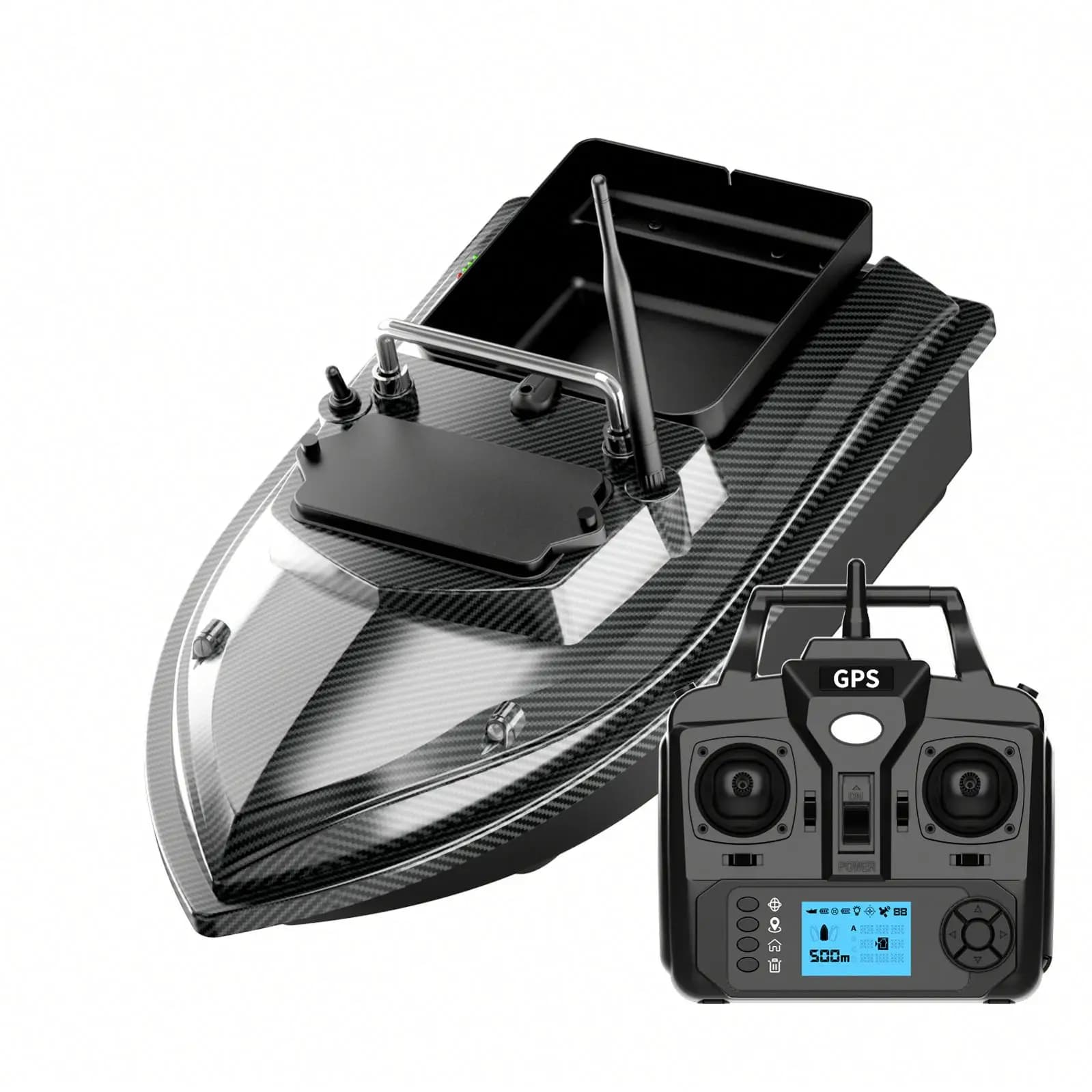 Flytec New V060 RC Fishing Bait Boat GPS 160 Anchor Points Large Hopper Fixed Speed Cruise Auto Return Carp Fishing Boat