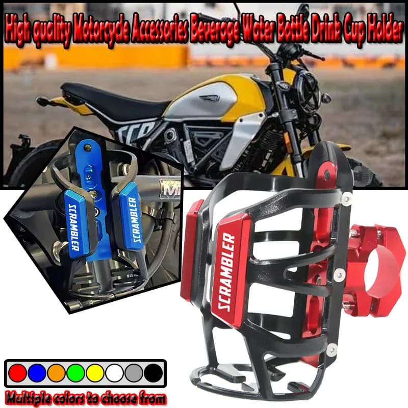 Supporto Portabevande/Borraccia per Moto Scrambler 800 1100 ICON 800 Desert Sled