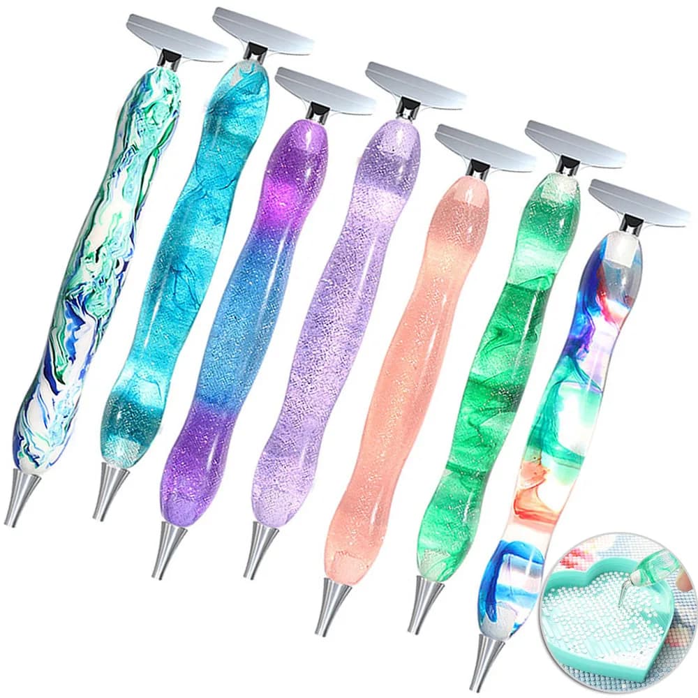 Penna per pittura diamante 5D fai da te Strumenti per pittura diamante 5D Penna per trapano a punta con punte per penna multifunzionali da 6 pezzi per artigianato artistico