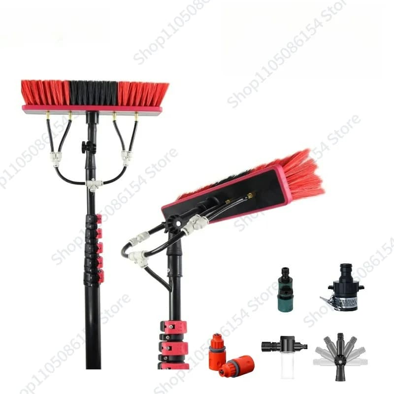 New Multifunctional Water Brush for Cleaning Photovoltaic Solar Panels and External Glasses