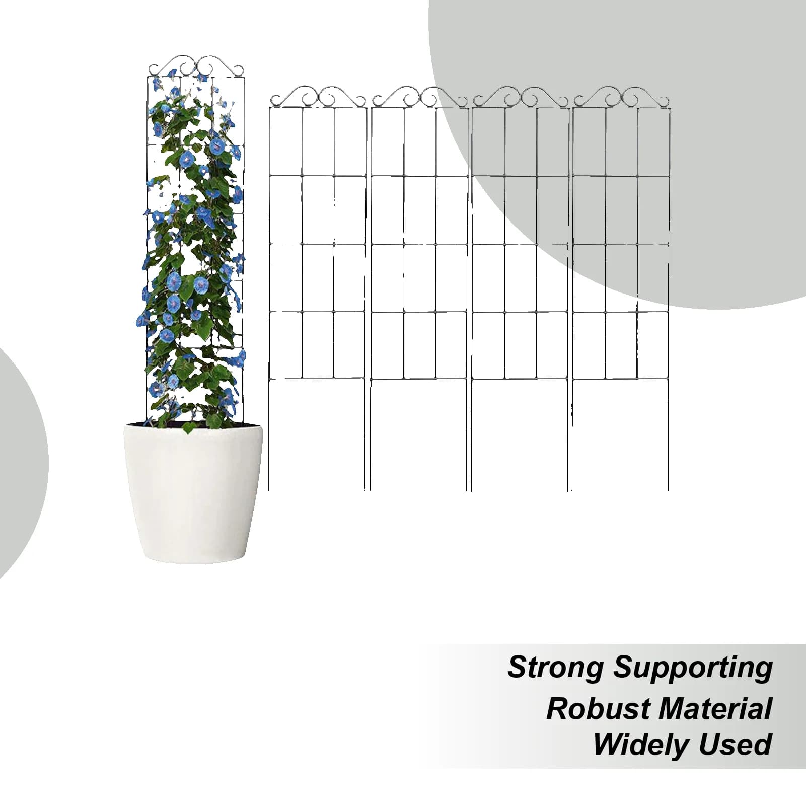Support for climbing plants Traliccio Support for metal vase screw Bracket for flower arrangement for garden plants Support for pot plants of fai-da-te vines