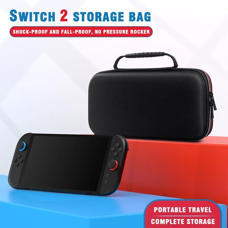 Custodia da trasporto per Switch 2 2025 Custodia protettiva da viaggio rigida portatile per accessori con 12 slot per schede Accessorie